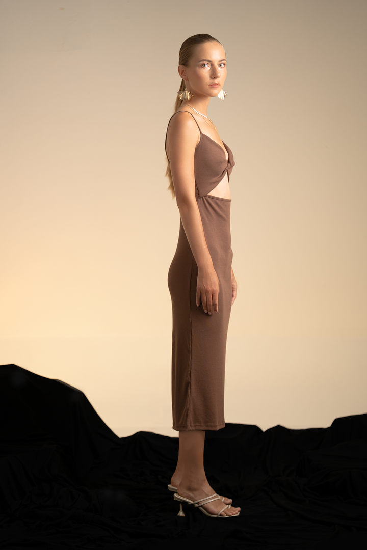Valery Rib Midi Dress