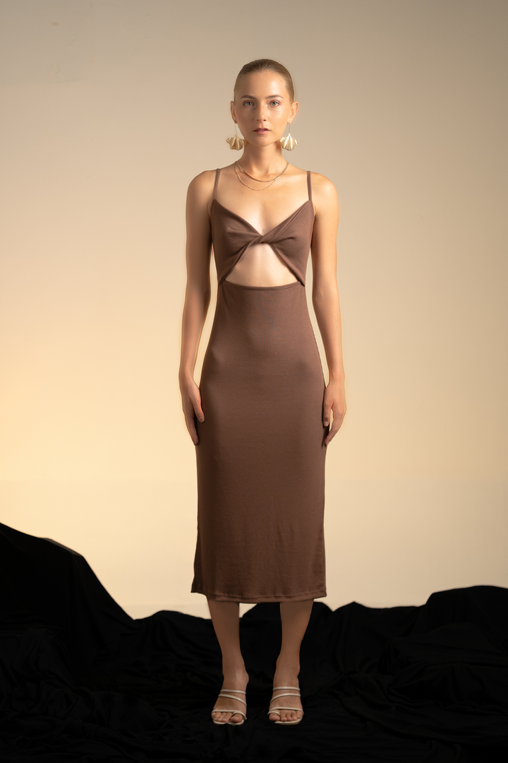Valery Rib Midi Dress