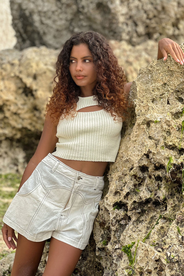 Begina Knitt Crop Top