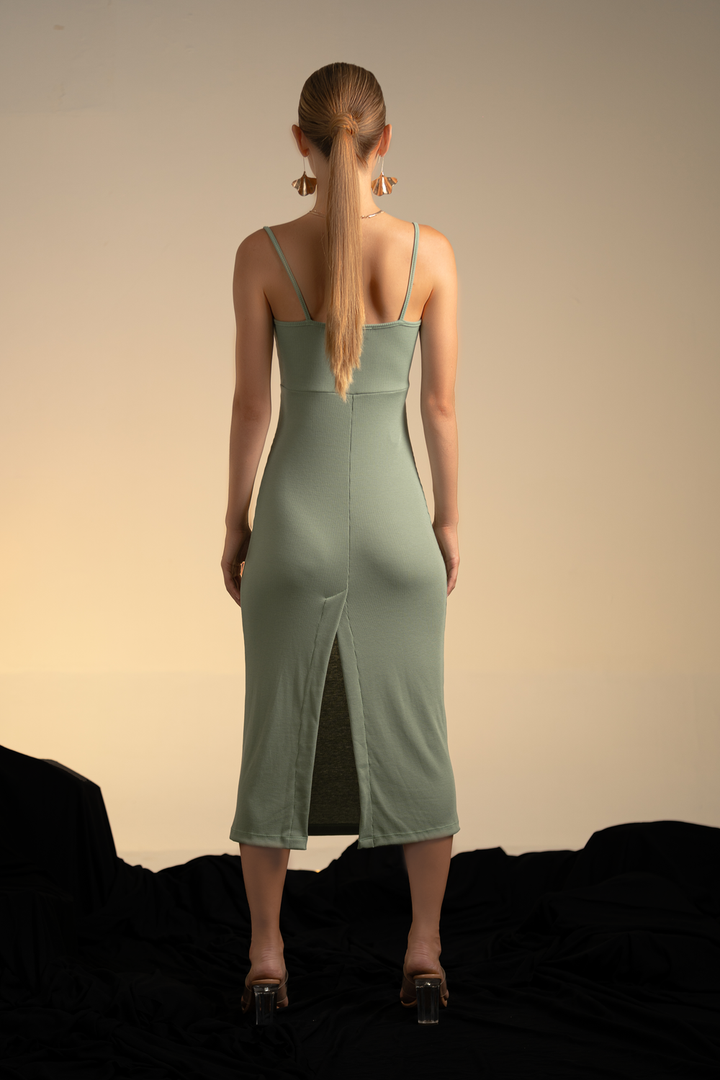 Valery Rib Midi Dress