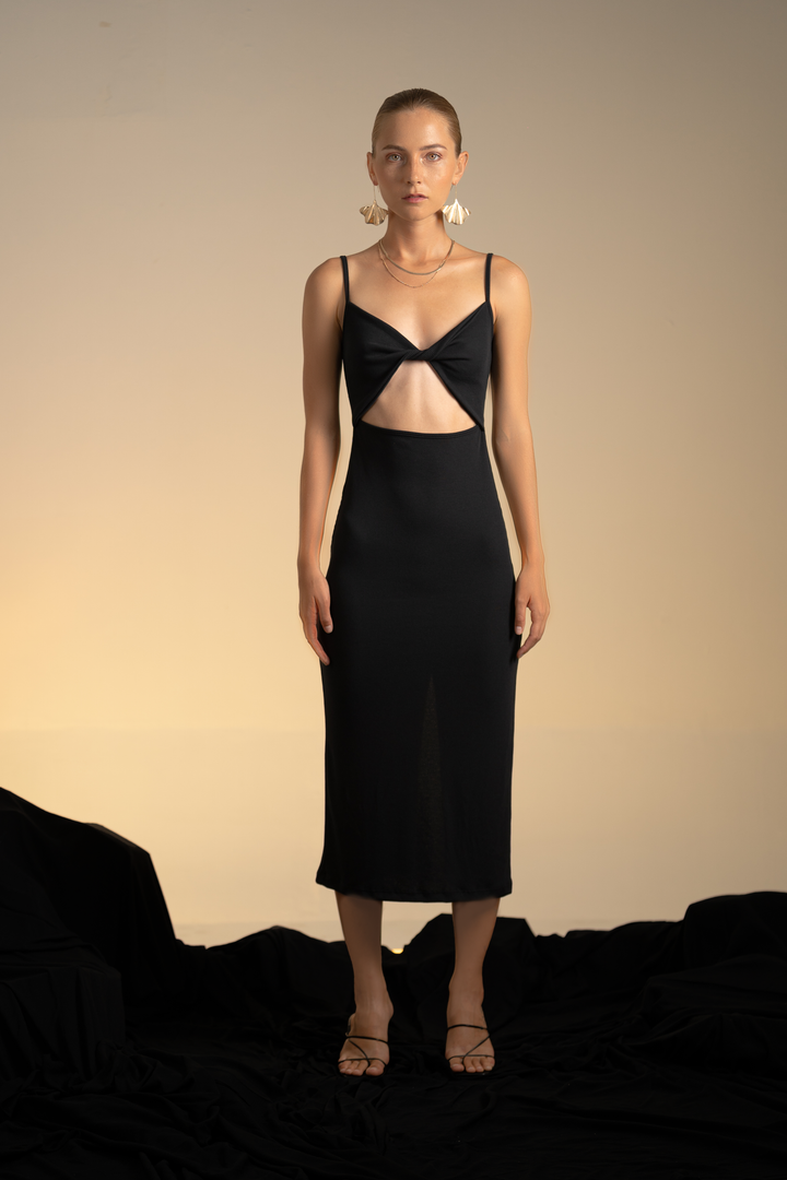 Valery Rib Midi Dress