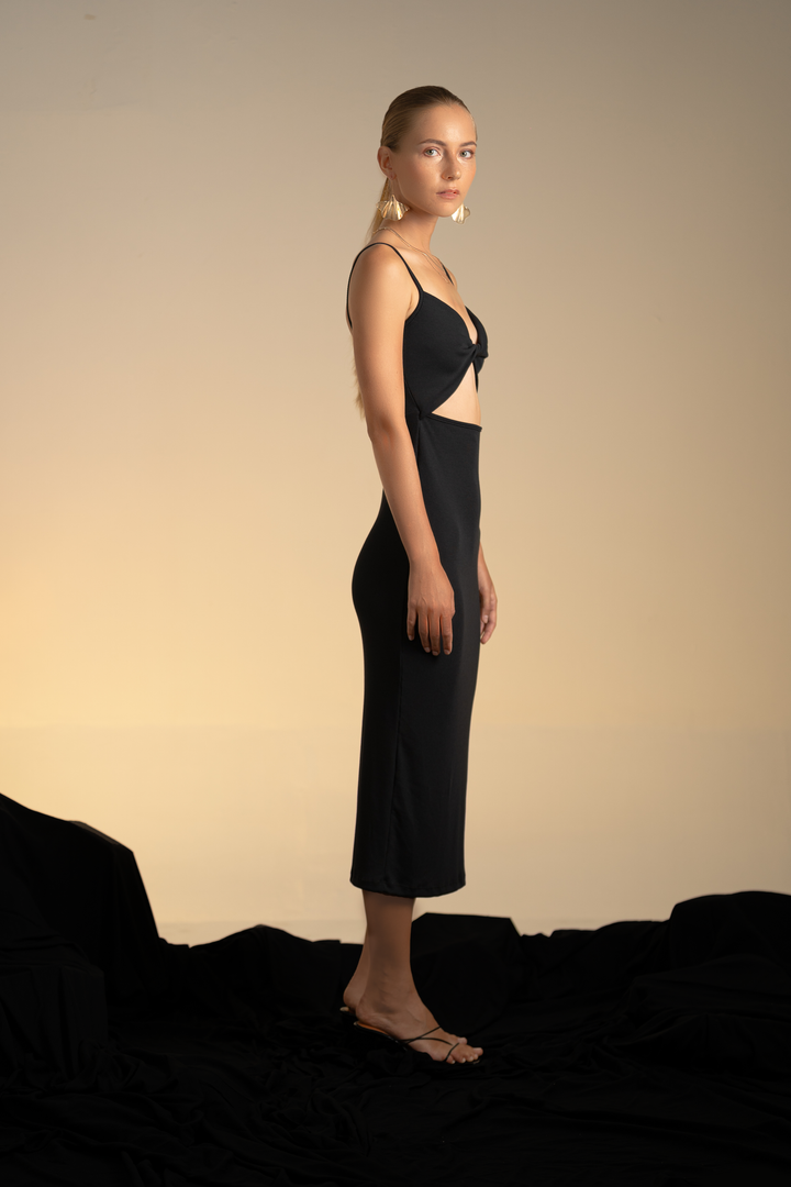 Valery Rib Midi Dress
