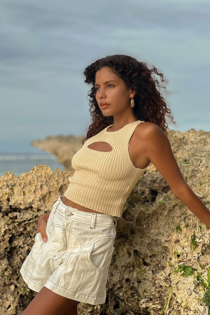 Begina Knitt Crop Top