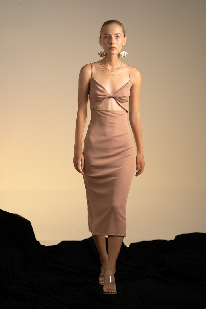 Valery Rib Midi Dress
