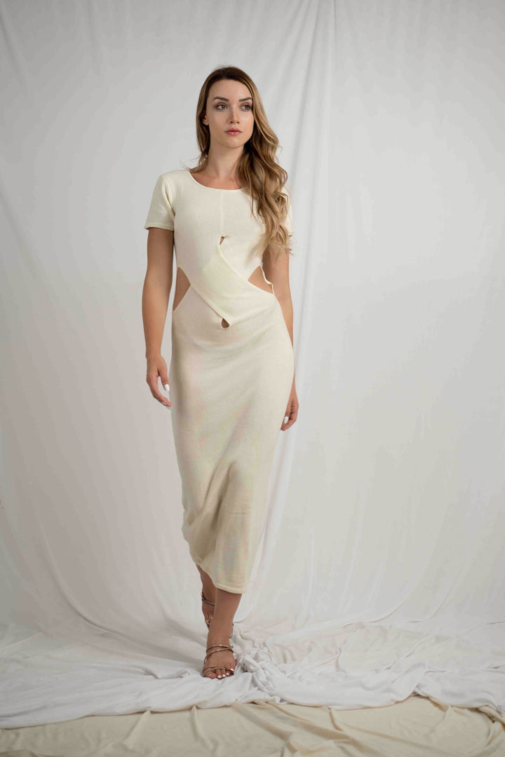 Loly Cut Out Knitt Dress