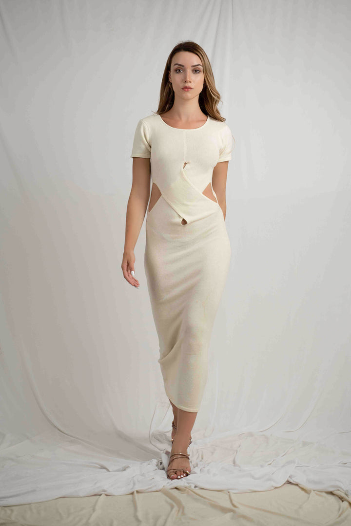 Loly Cut Out Knitt Dress