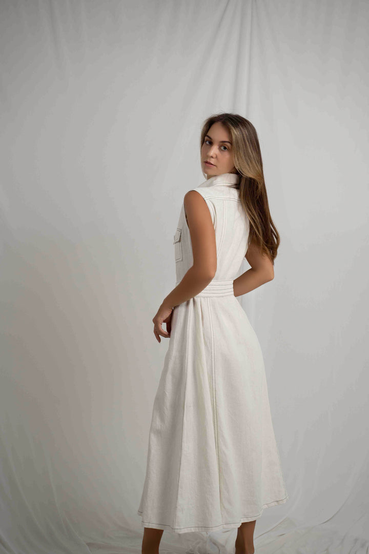 Alesa Button Maxi Dress