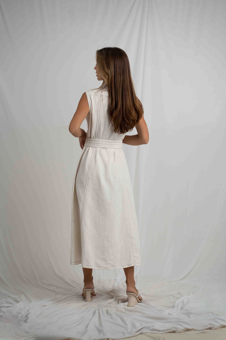 Alesa Button Maxi Dress