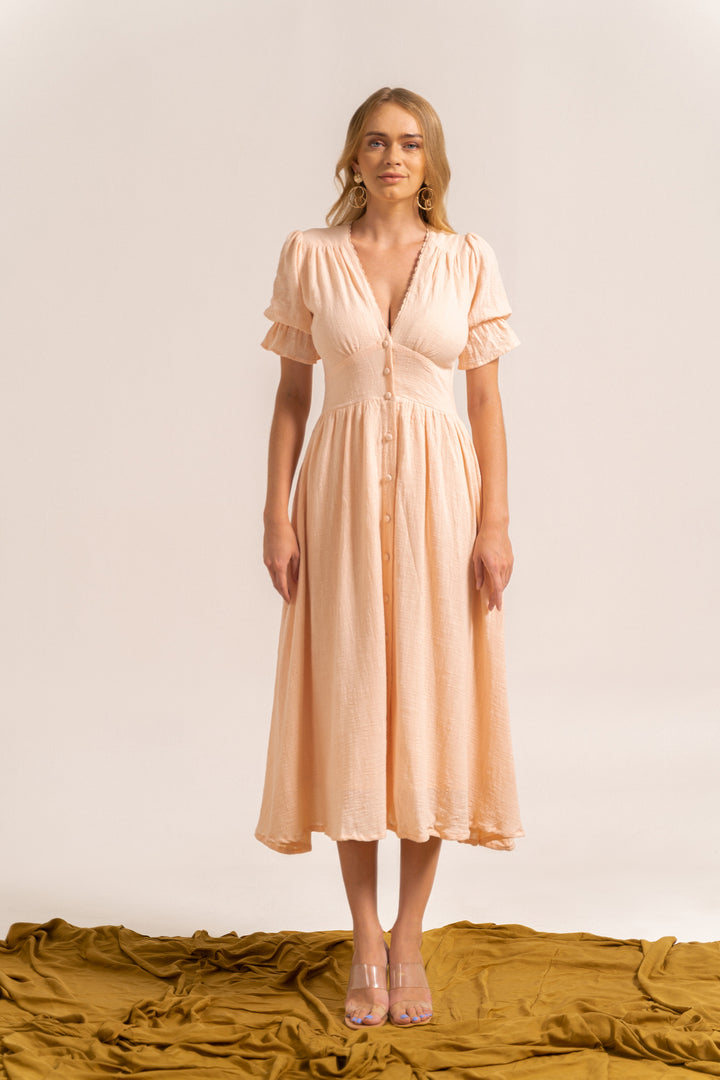 Dena Midi Dress Dalai Orange