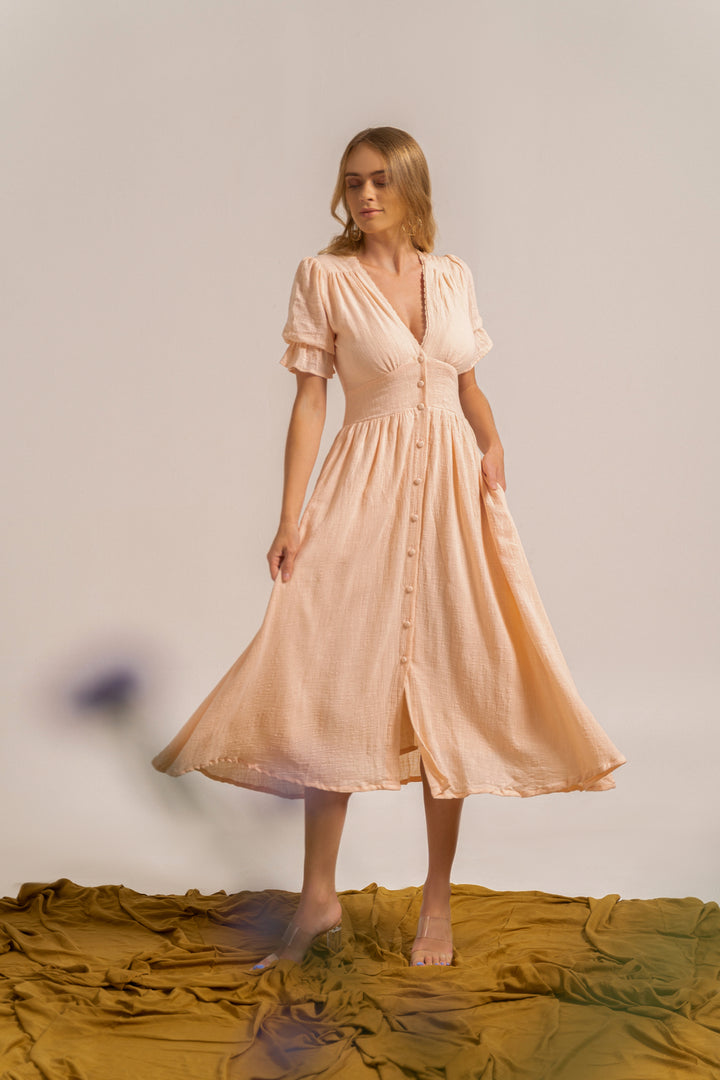 Dena Midi Dress Dalai Orange