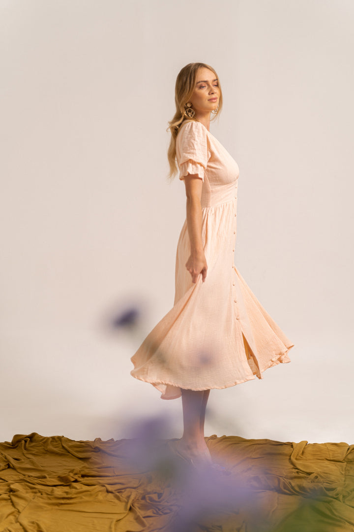 Dena Midi Dress Dalai Orange