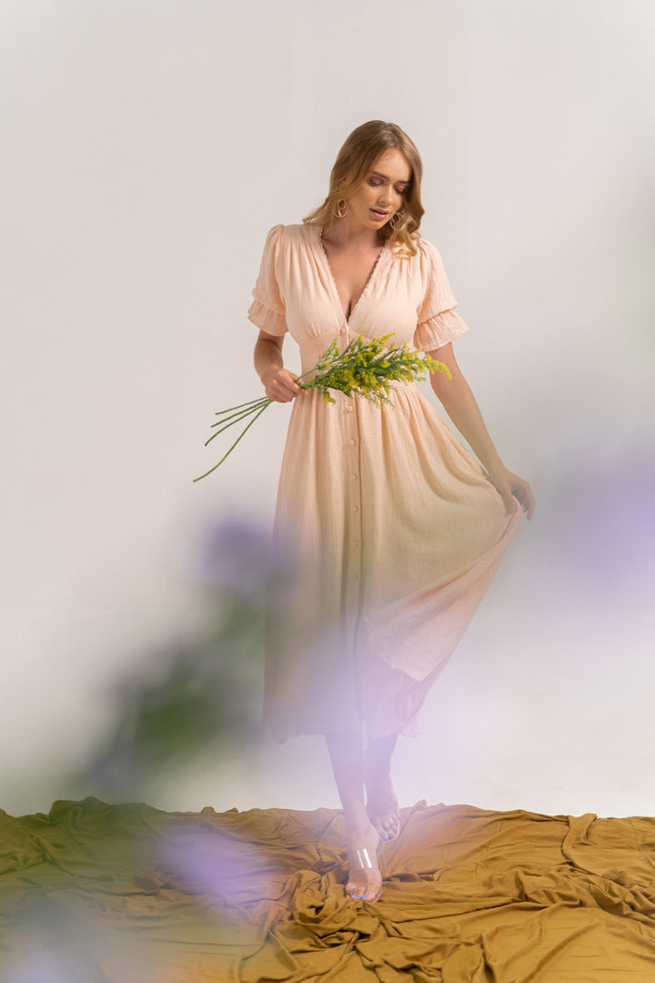 Dena Midi Dress Dalai Orange