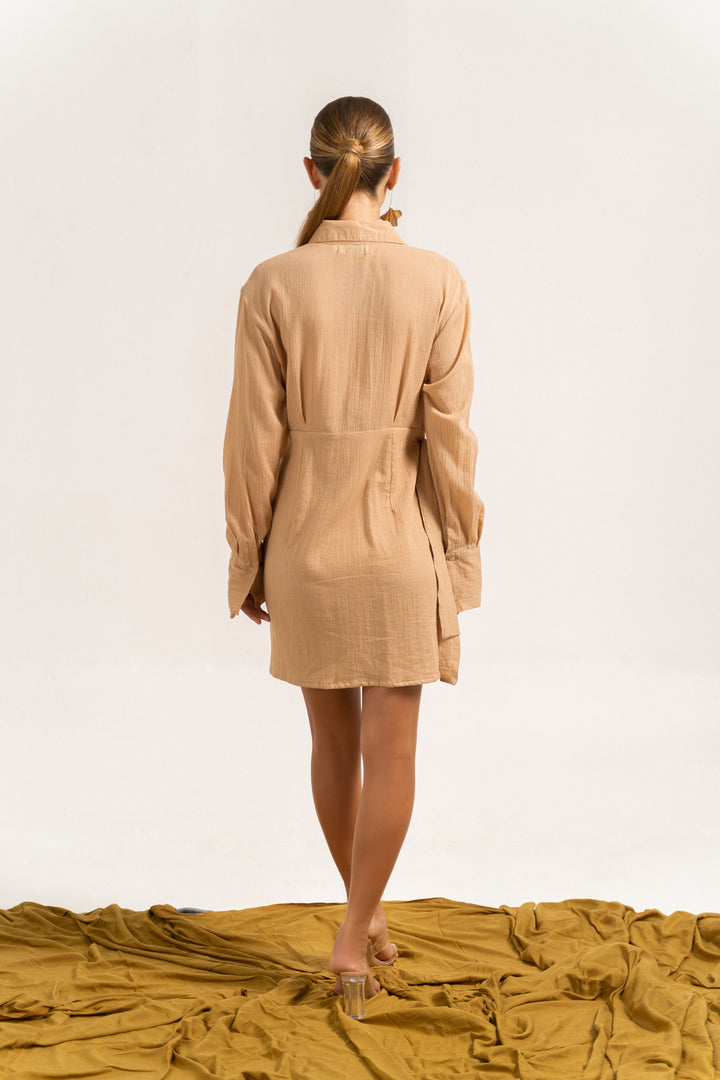 Anya Mini Dress Nude