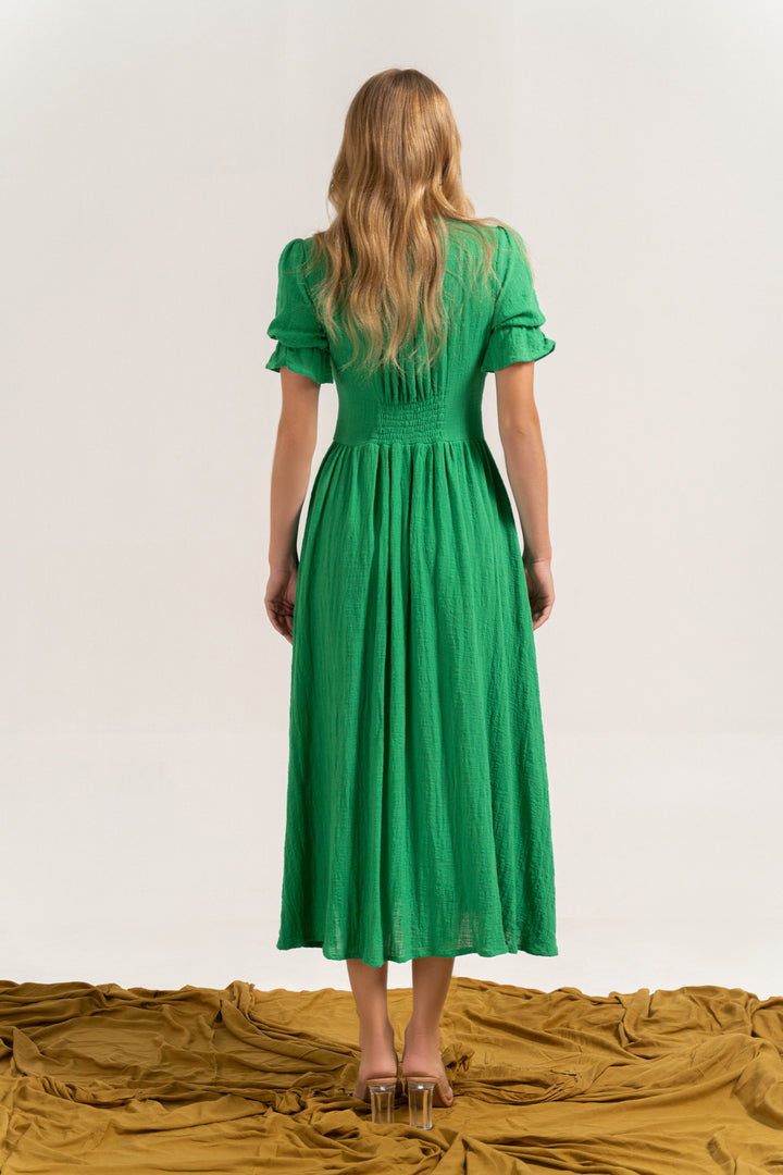Dena Midi Dress Green Bee