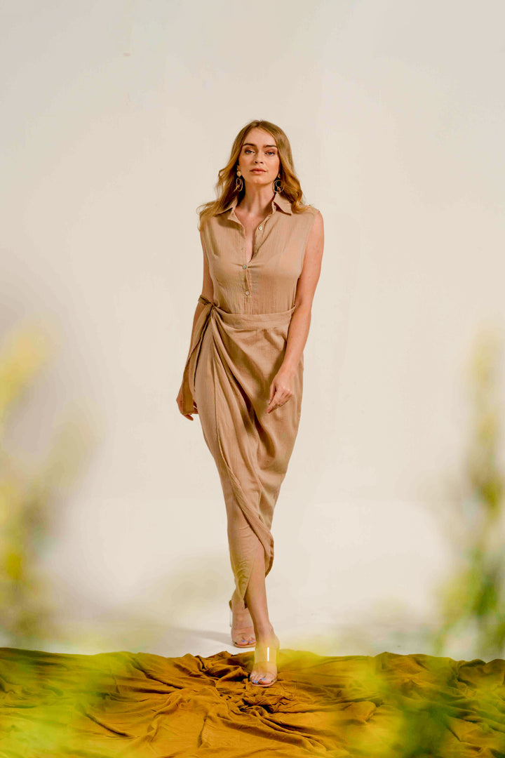 Laura Maxi Dress Nude