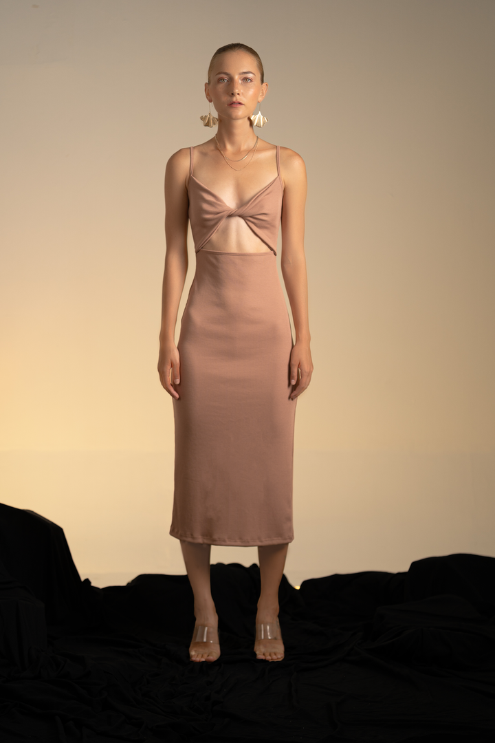 Valery Rib Midi Dress