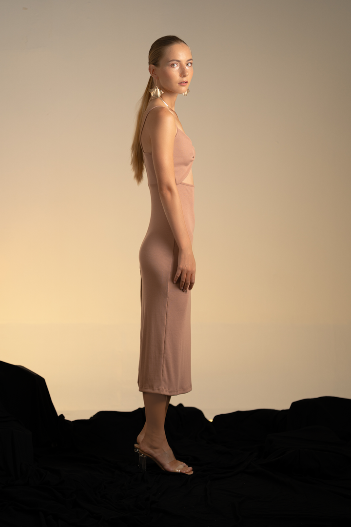 Valery Rib Midi Dress