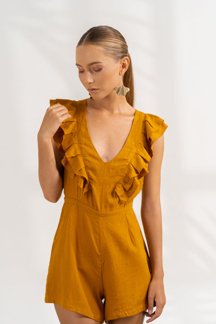 Vania Jumpsuit Caramel