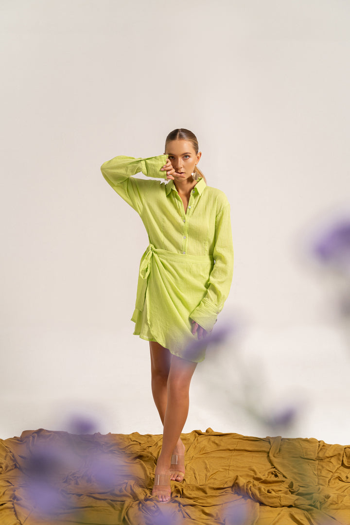 Anya Mini Dress Kelly Green